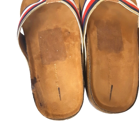 Tommy Hilfiger Grayce Cork Thong Slide Sandal with Stripes Flip Flop - Picture 8 of 10